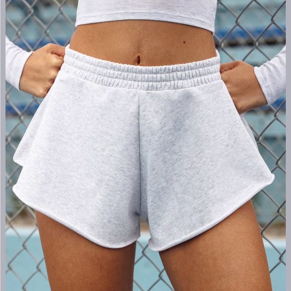 BO + TEE Angled sweat short - gray